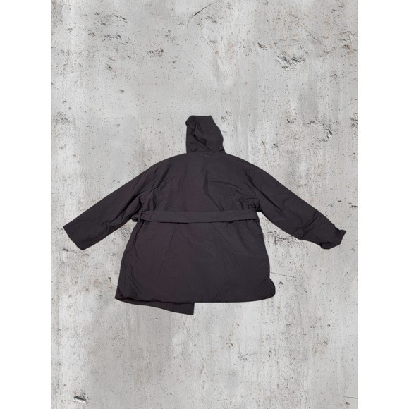 NWOT SKIMS x Nike Woven Nylon Cozy Wrap Coat Phoenix Belted Hooded Oversized Med - Picture 7 of 12